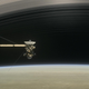 Artist impression of Cassini orbiting within Saturn’s rings
